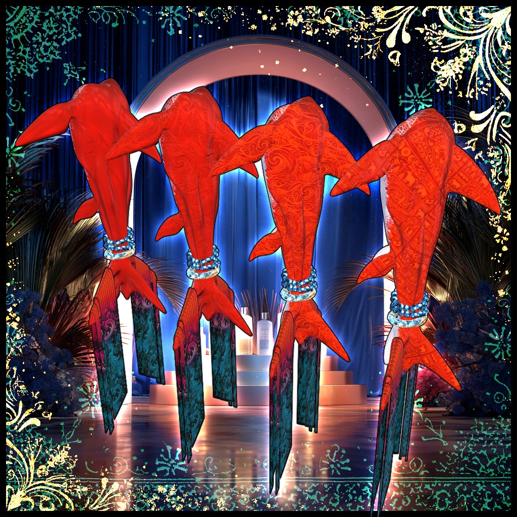 【人魚系ボディパーツ】Mermaid_Delkarya【3Dモデル衣装・装飾品】