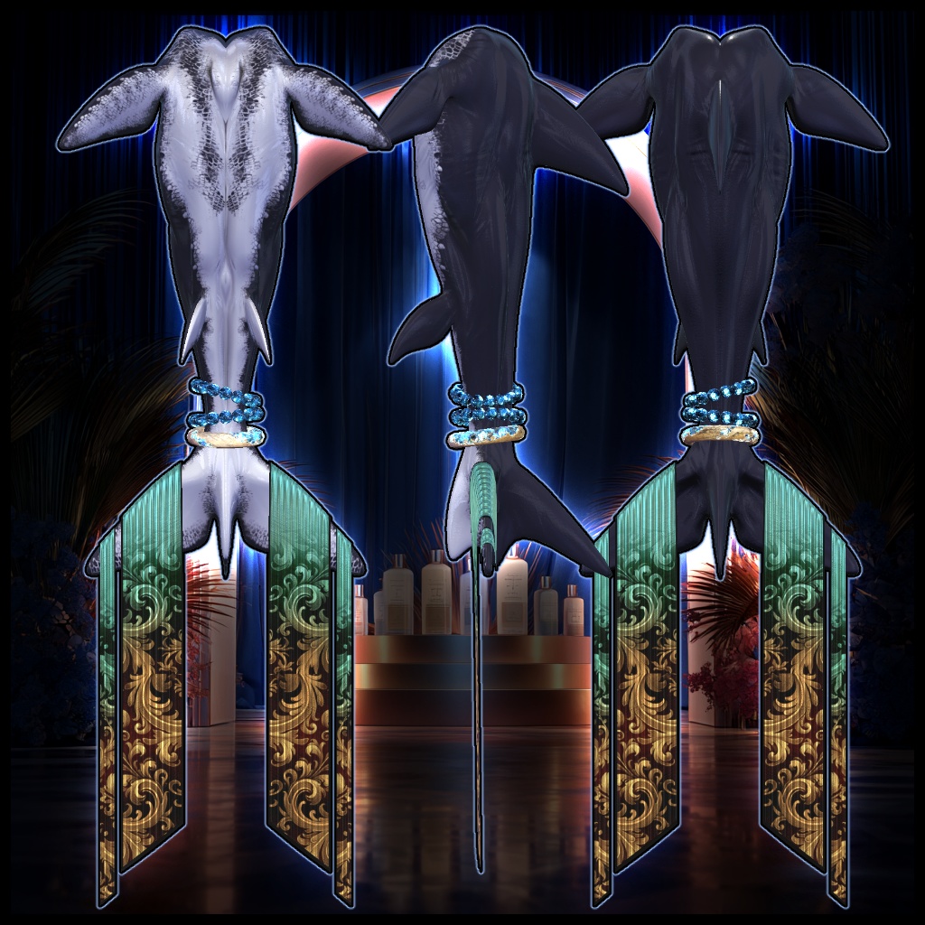 【人魚系ボディパーツ】Mermaid_Delkarya【3Dモデル衣装・装飾品】