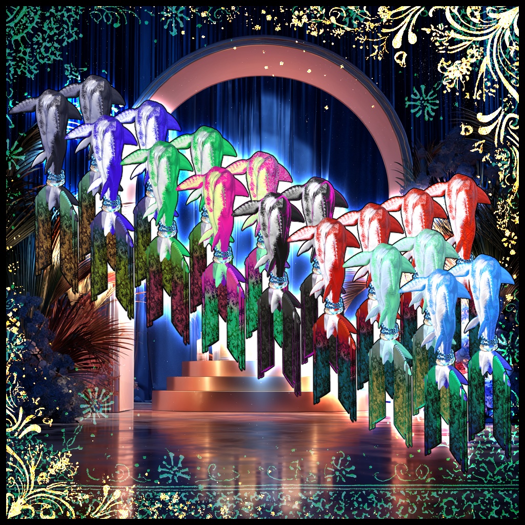 【人魚系ボディパーツ】Mermaid_Delkarya【3Dモデル衣装・装飾品】