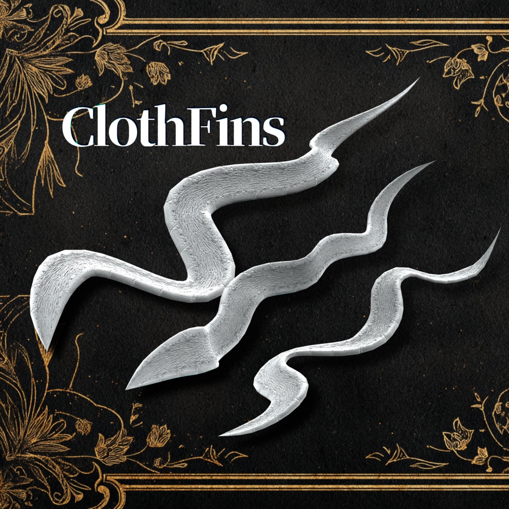 ClothFins【3Dモデル衣装・装飾品】