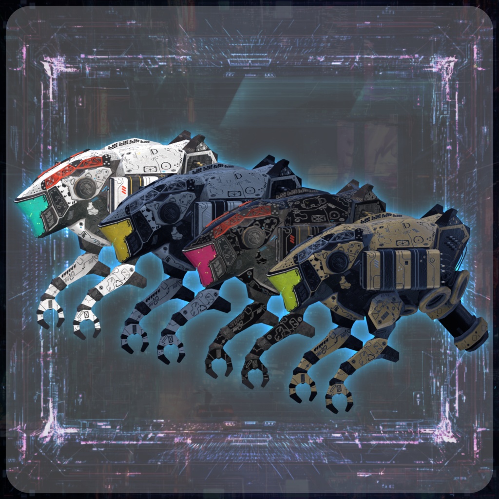 【オリジナル3Dモデル】Drone_Facula【3Dモデル衣装・装飾品】