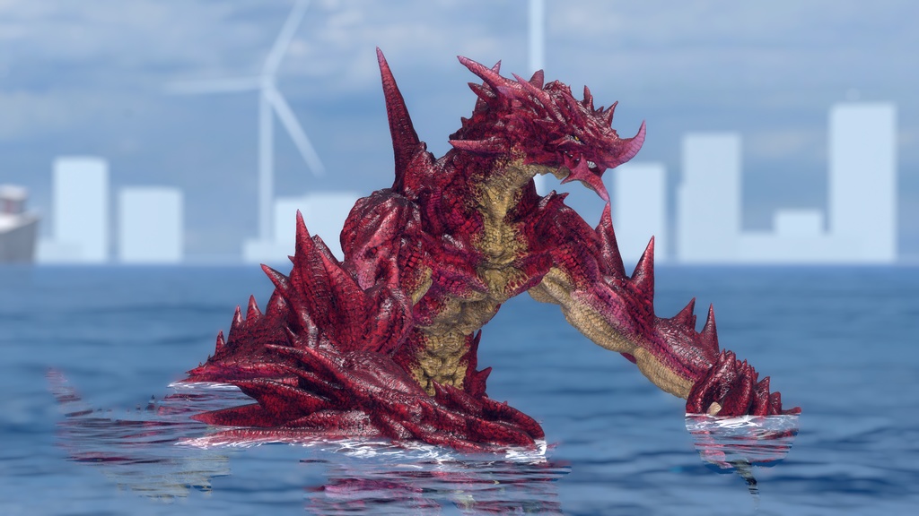 【オリジナル3Dモデル】礎竜ドラケイン_Drkane