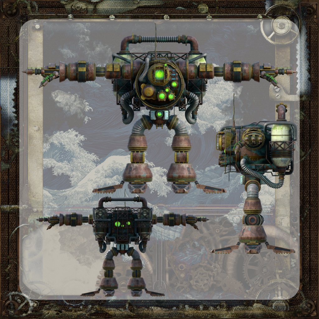 【オリジナル3Dモデル】OldBrassboundMan