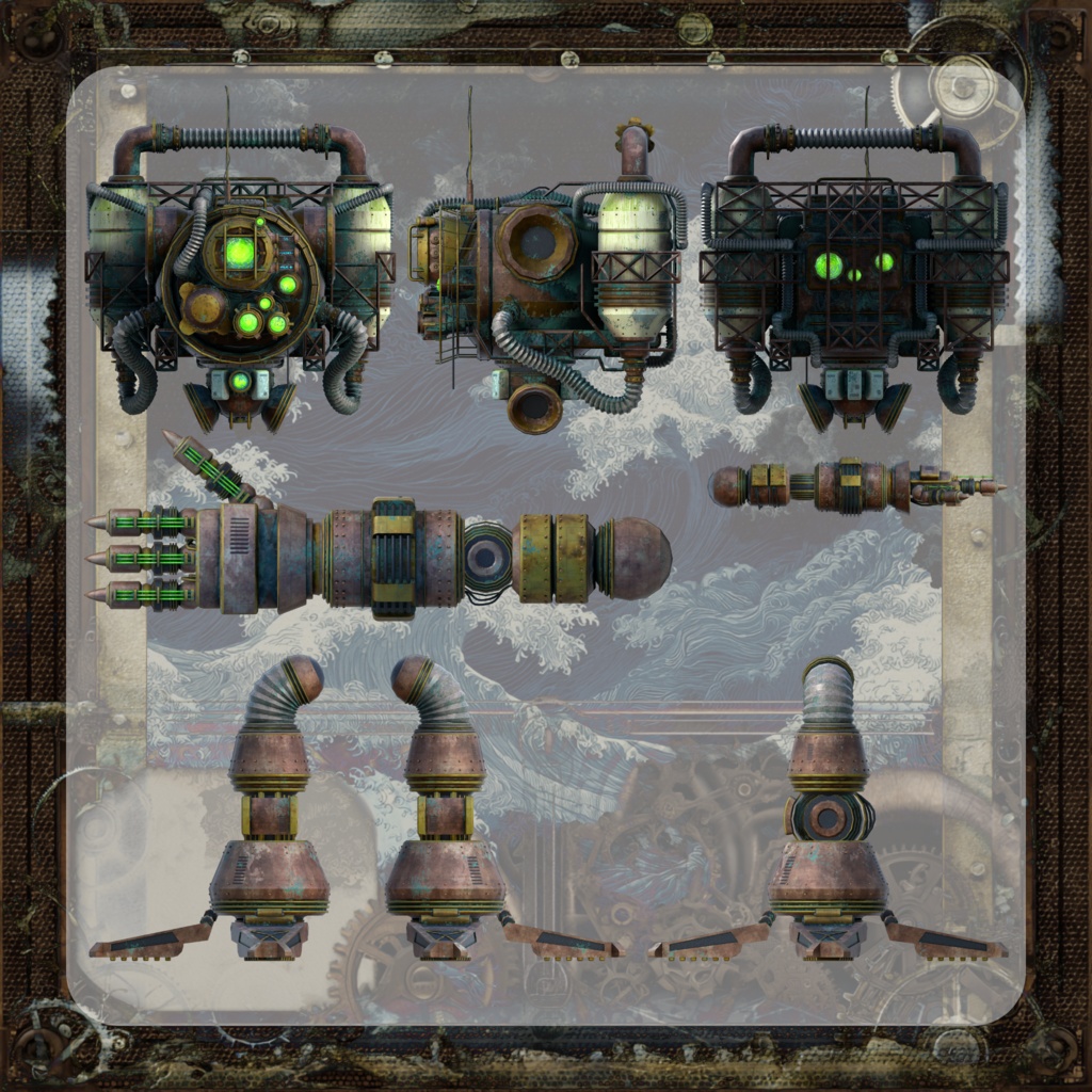 【オリジナル3Dモデル】OldBrassboundMan