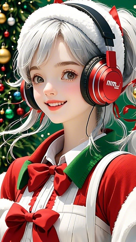 ChristmasGirlイラスト背景素材 50枚セット