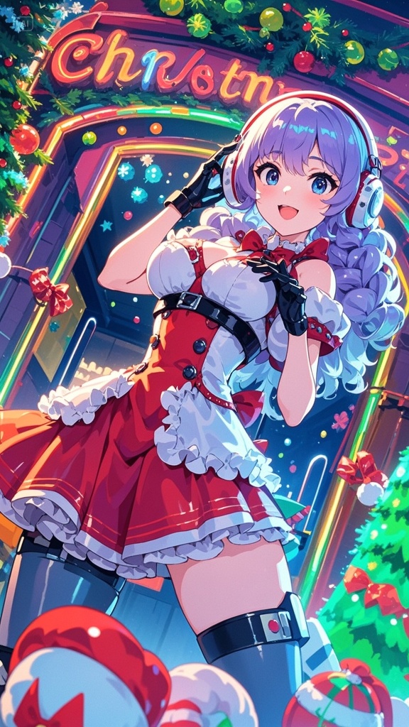 ChristmasGirlイラスト背景素材 50枚セット