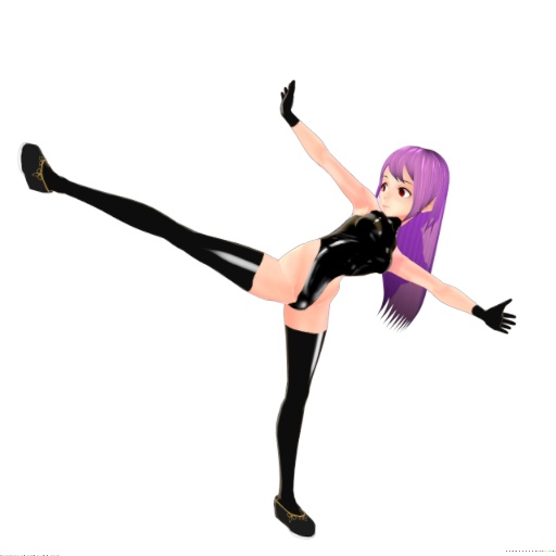 【VRoid/VRMお人形遊びPC】拳法ポーズ1