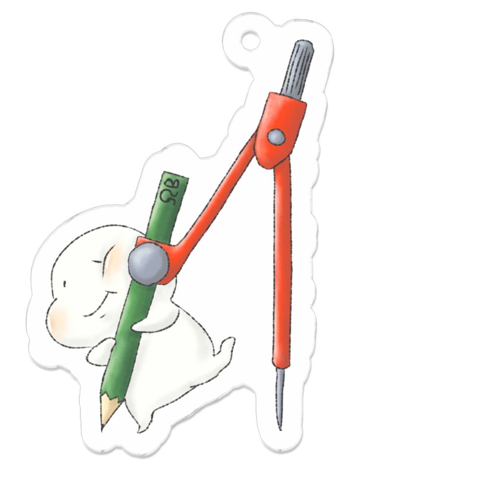 コンパスおもちのキーホルダー