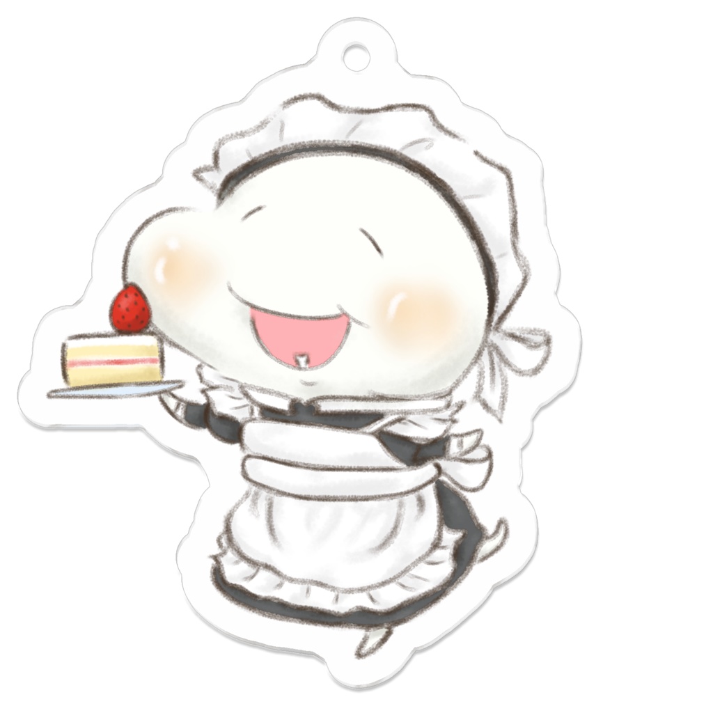 メイドおもちのキーホルダー