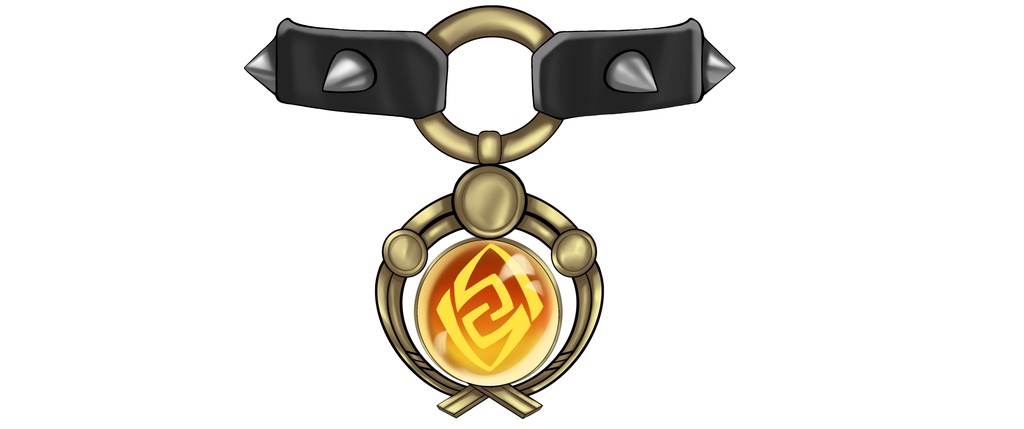 Itto collar Vtuber asset for 2D or 3D