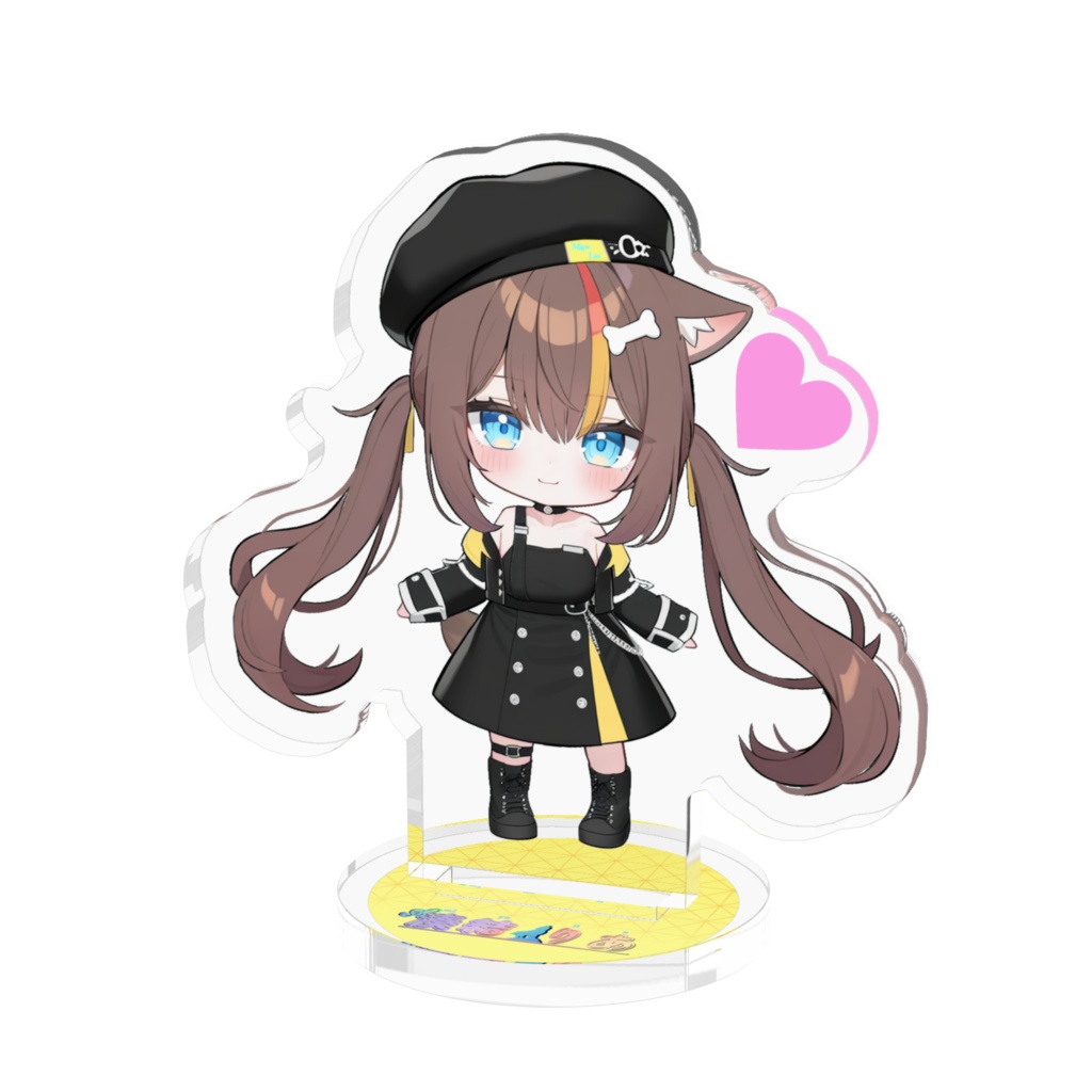 【アクリルスタンド】湊結りあ ミニキャラA(ハート付き)50x50mm