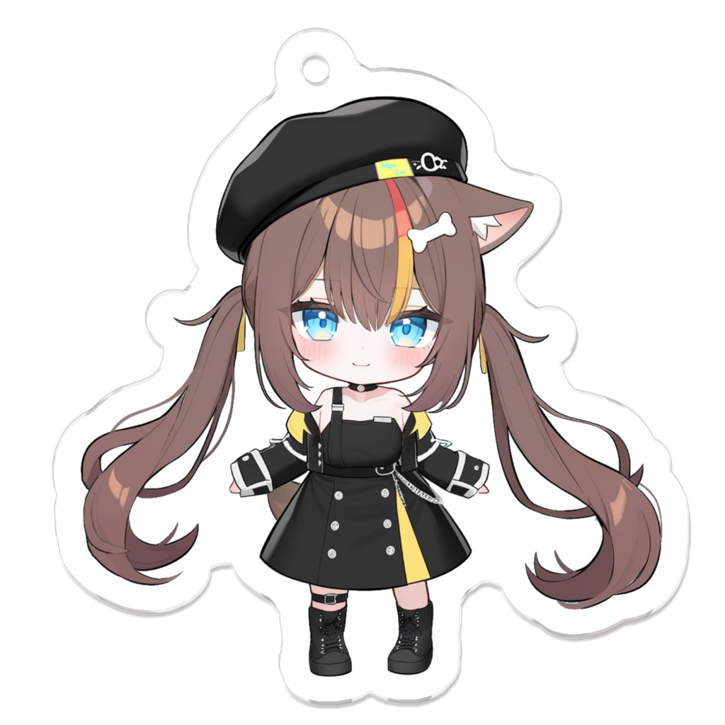 【アクリルキーホルダー】湊結りあ　ミニキャラA　50x50mm