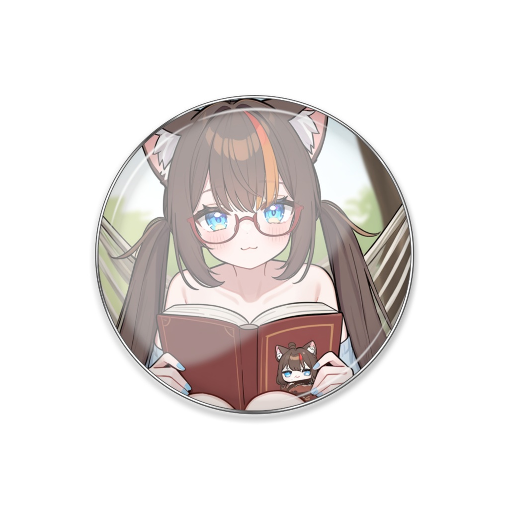 【ピンバッジ】湊結りあ 読書 25mm