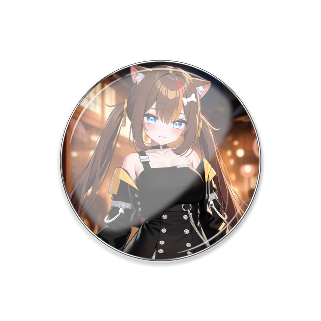 【ピンバッジ】湊結りあ 夜の町明かり 25mm