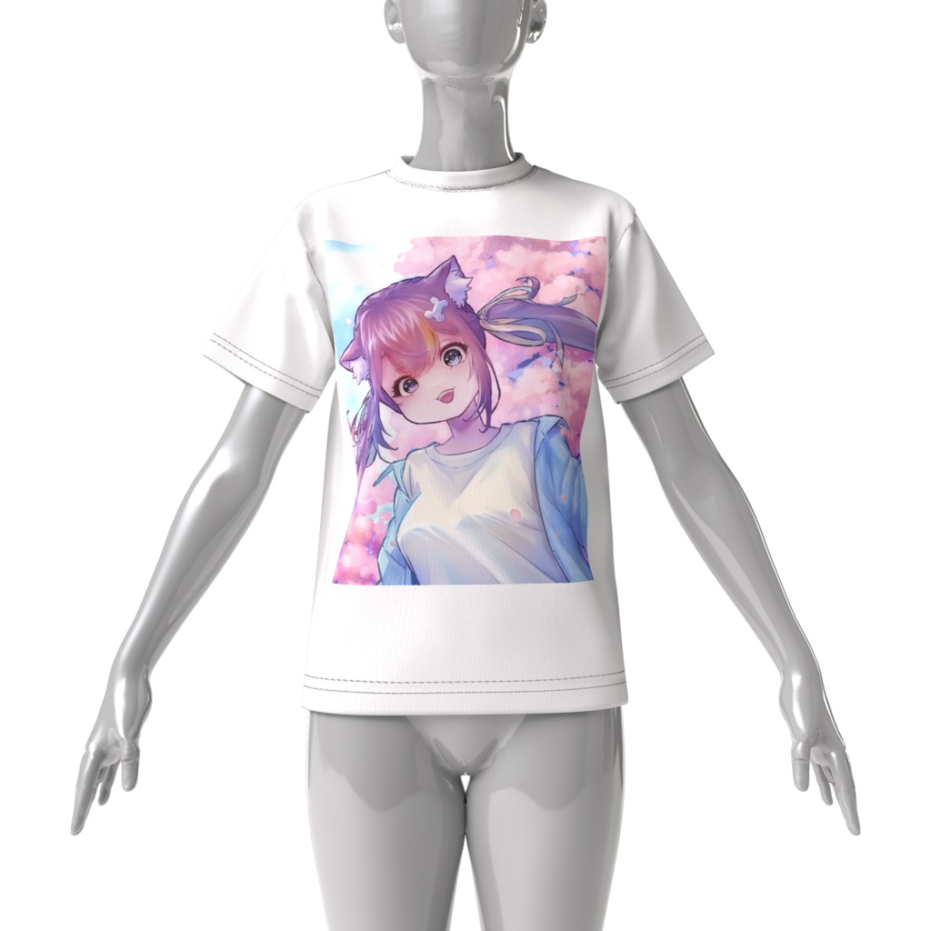【ビッグシルエットTシャツ】湊結りあ×P.F.H 桜 歌ってみた 2026