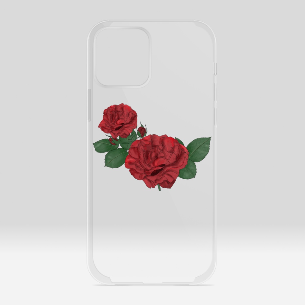 クリアローズスマホケース