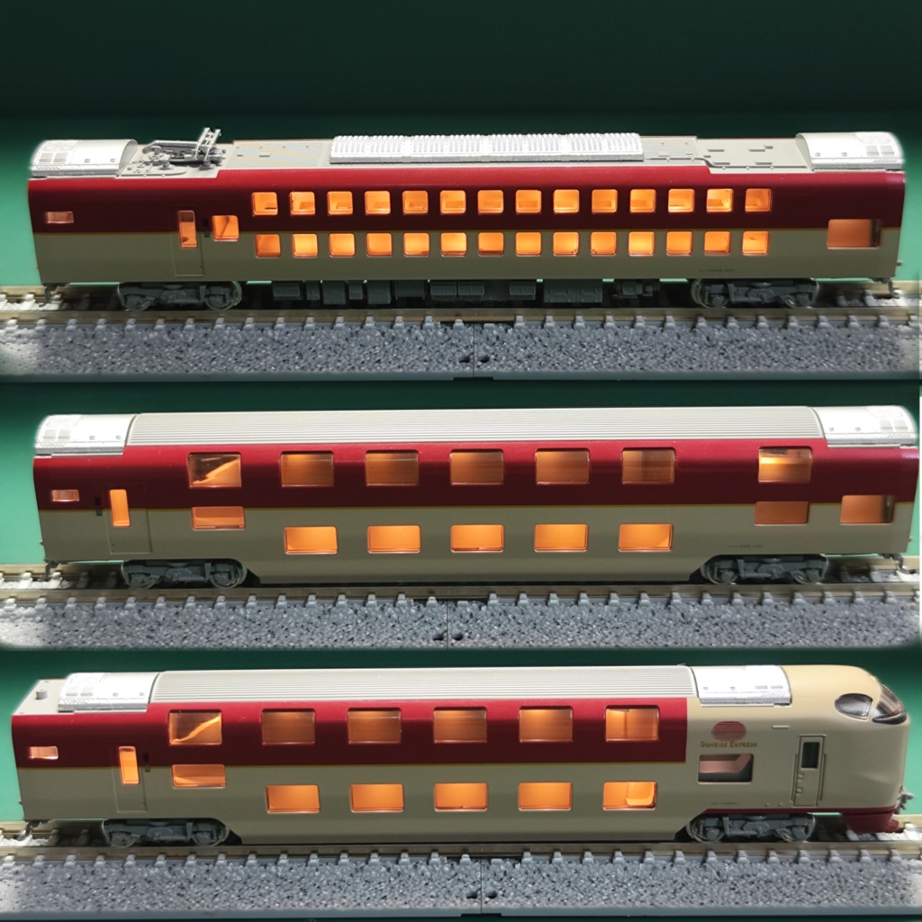 K社 サンライズエクスプレス専用室内灯 7両1編成分セット