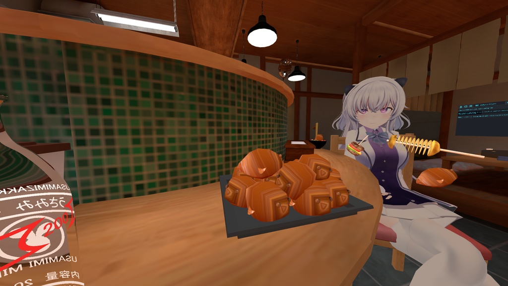 ✨【VRChat ギミック】ASMR サクサクカリカリ みんなで食べればおいしいセミ vrchat SDK3