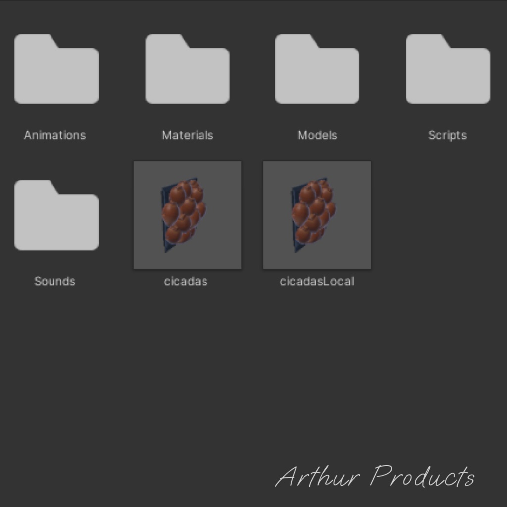 ✨【VRChat ギミック】ASMR サクサクカリカリ みんなで食べればおいしいセミ vrchat SDK3