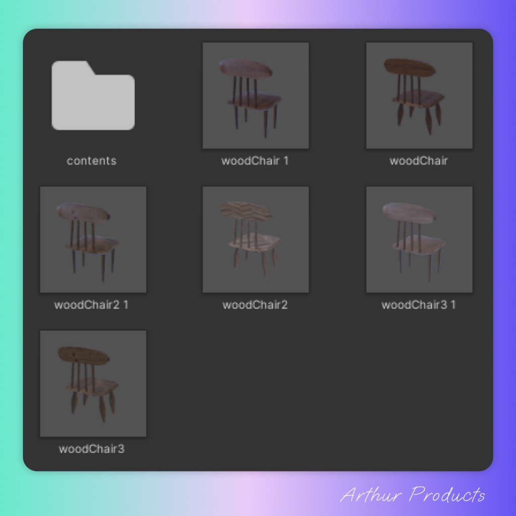 ハンドメイドな椅子と机15点セット