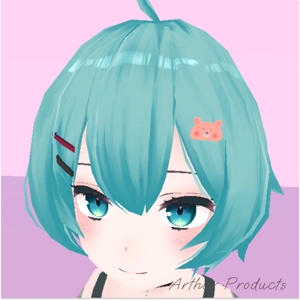 ✨ おっとりくまのバッジ ヘアピン