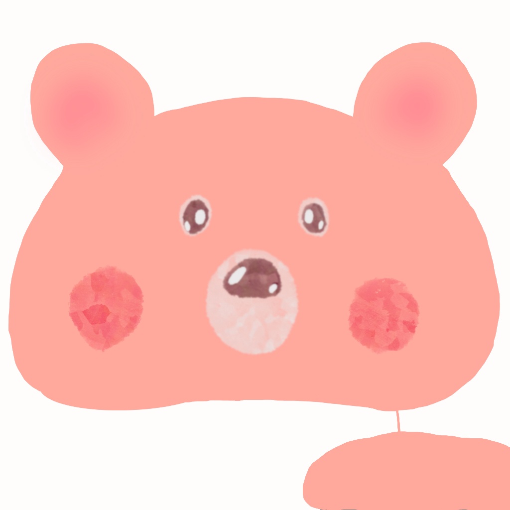 ✨ おっとりくまのバッジ ヘアピン