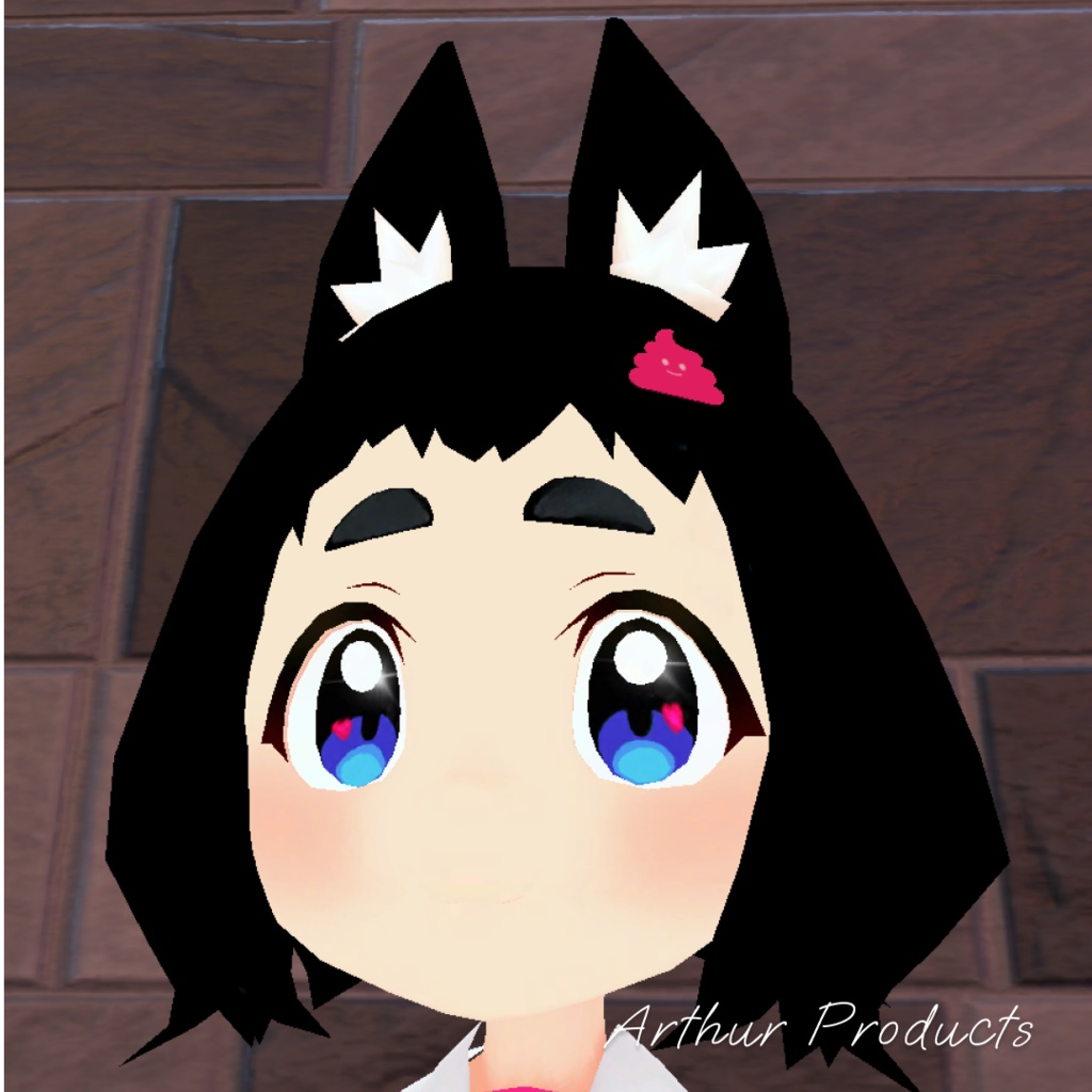 かわいいうんちの形のソフトクリーム バッジ