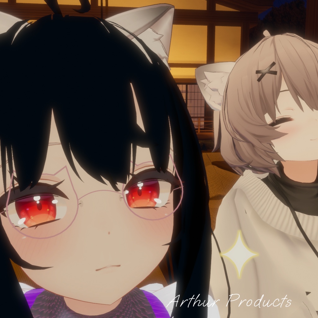 【舞夜対応】キャット・グラス🐈