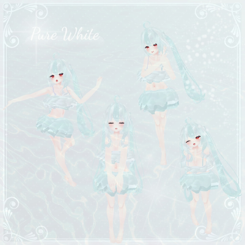 ✨【舞夜maya対応水着】ふわふわ★シンクロ二ティー