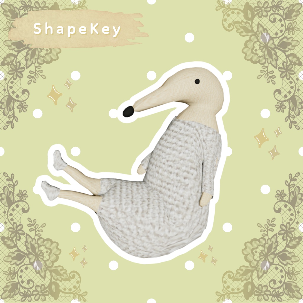 ✨ らってぃー / Rattie オリジナル3Dモデル