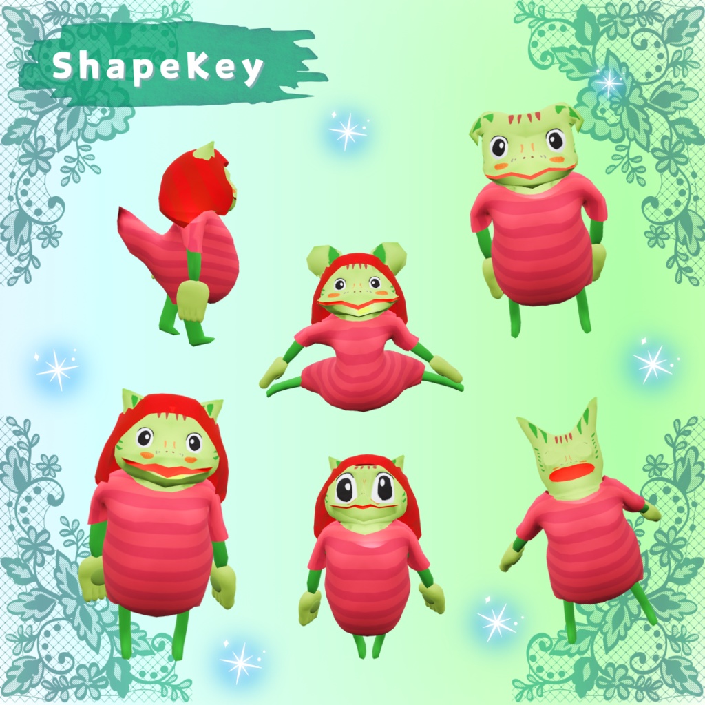 ✨ ぴょんぽこ / PyonPoko オリジナル3Dモデル