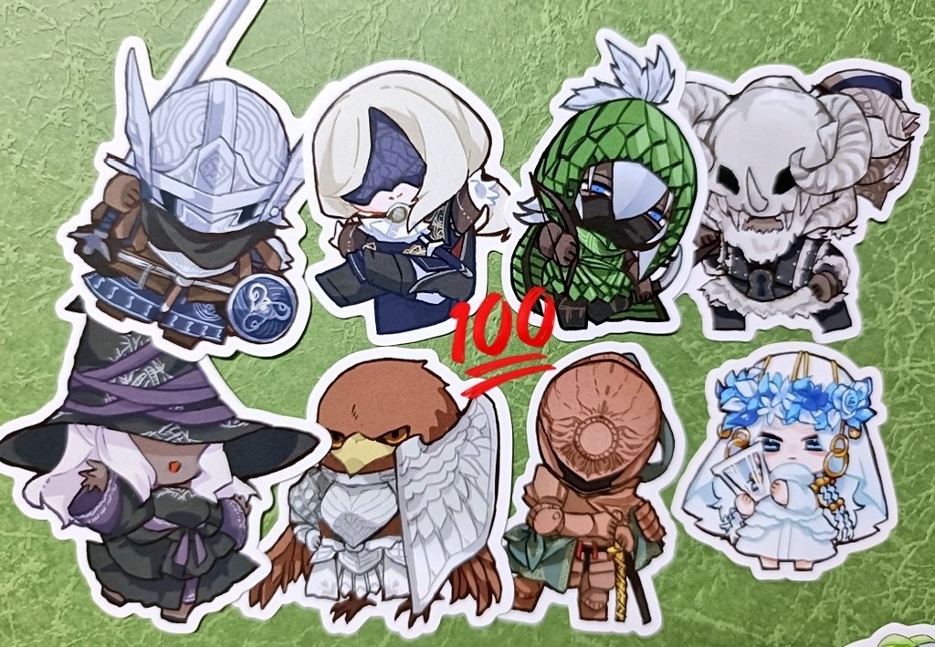 夜渡りさんフレークシール