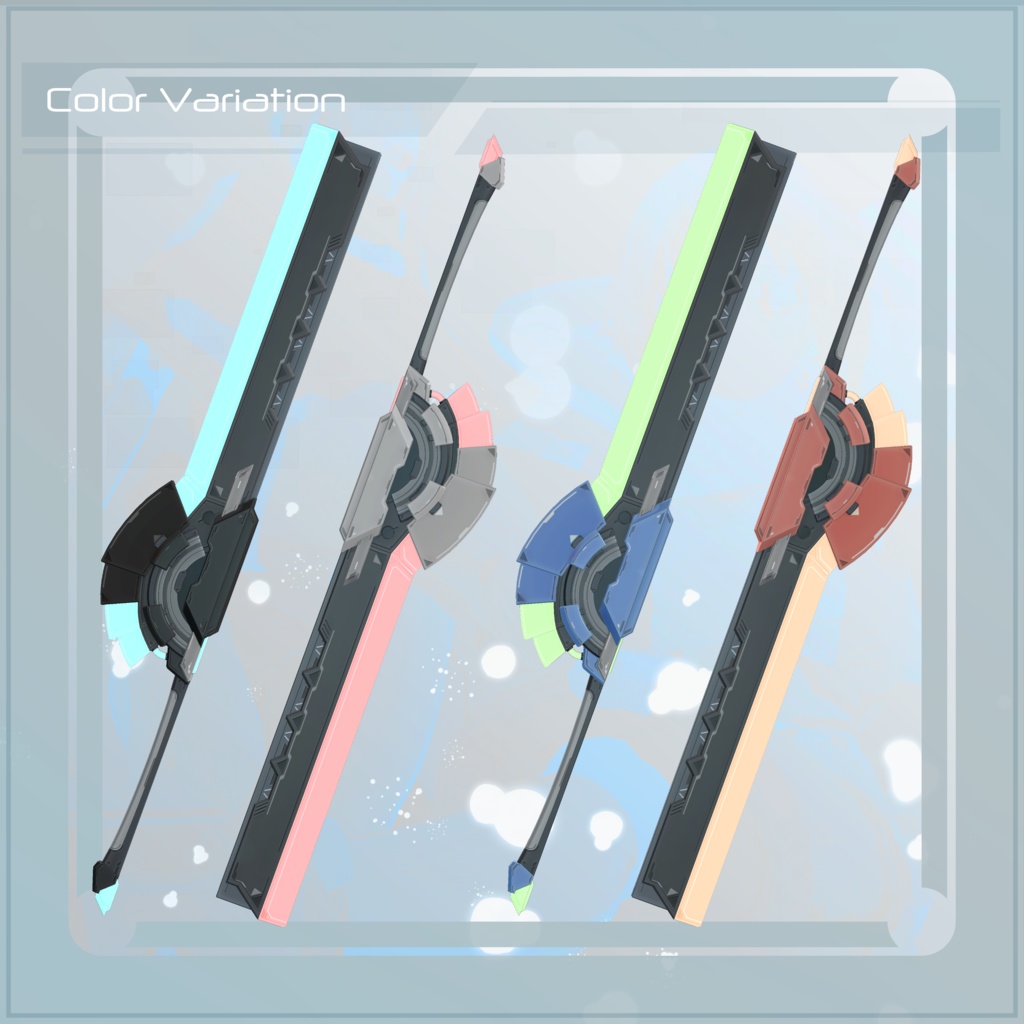 【オリジナル3D武器モデル】HexeNigung【MA対応/ギミック付き】