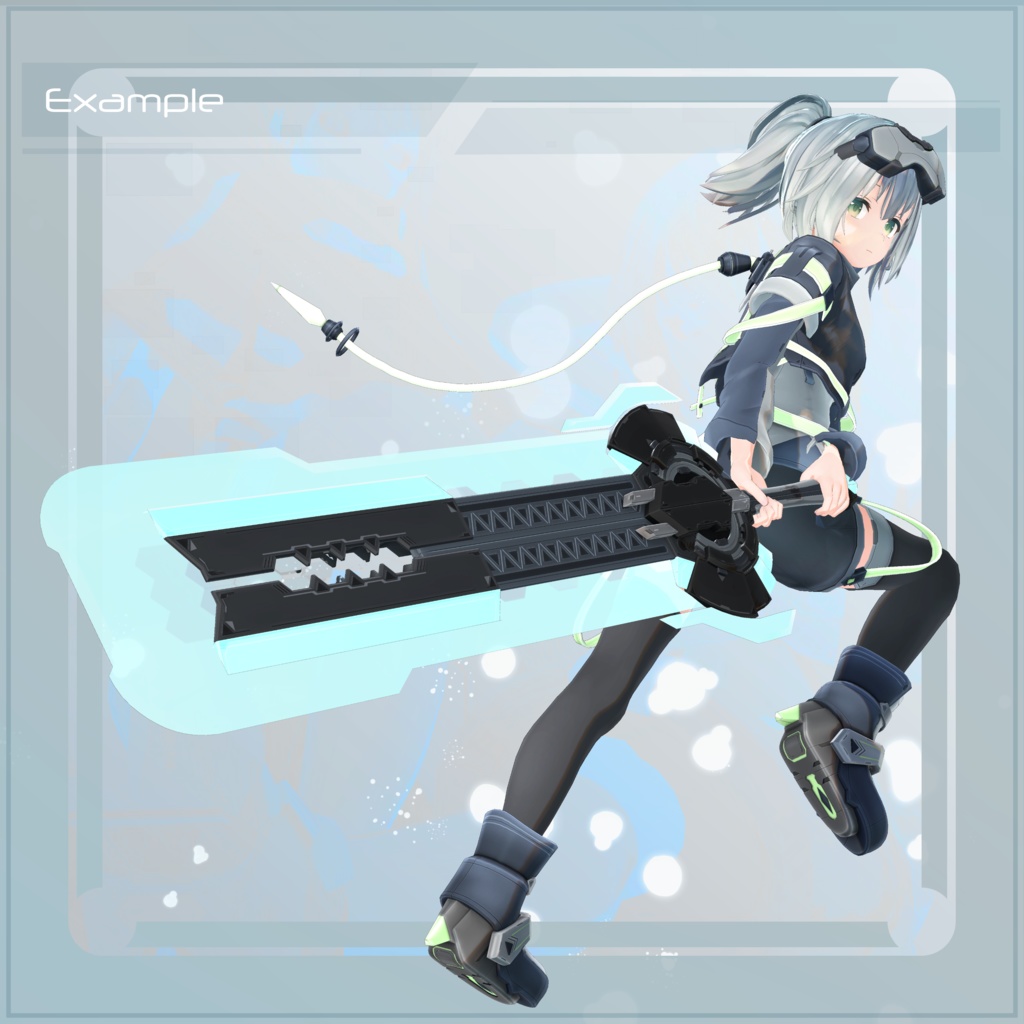 【オリジナル3D武器モデル】HexeNigung【MA対応/ギミック付き】