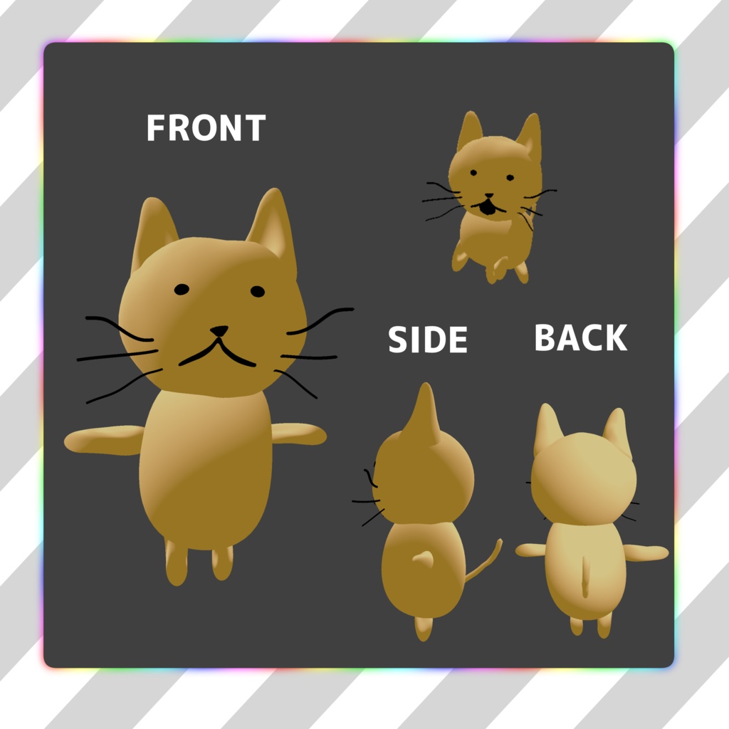 【無料/free】ばむねご【VRchat想定オリジナルアバター】