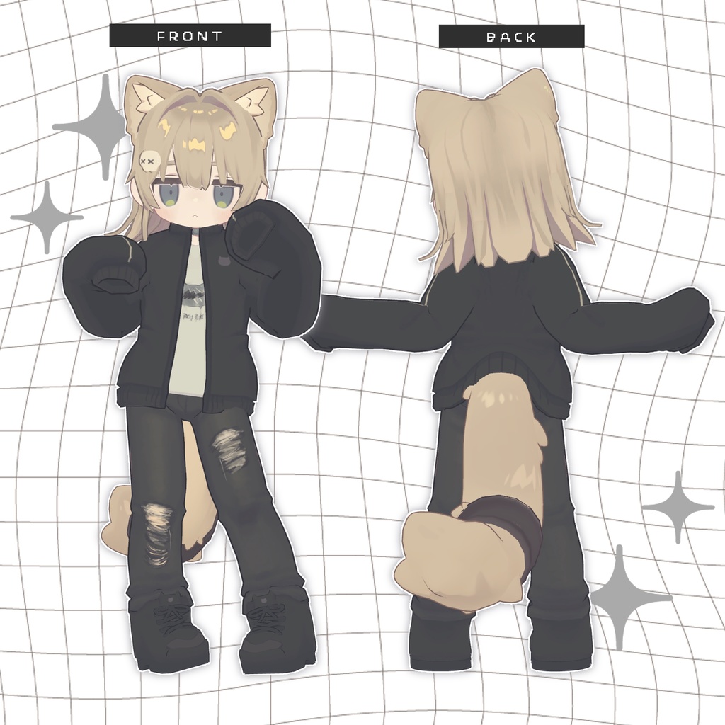 【キプフェル/まめふれんず対応】grunge kip