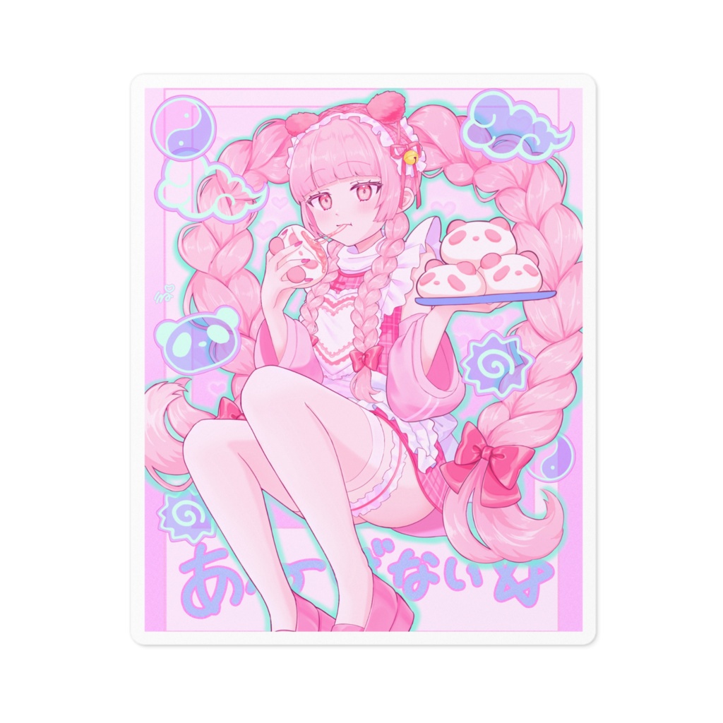 ♡ぴんくぱんだ ステッカー♡