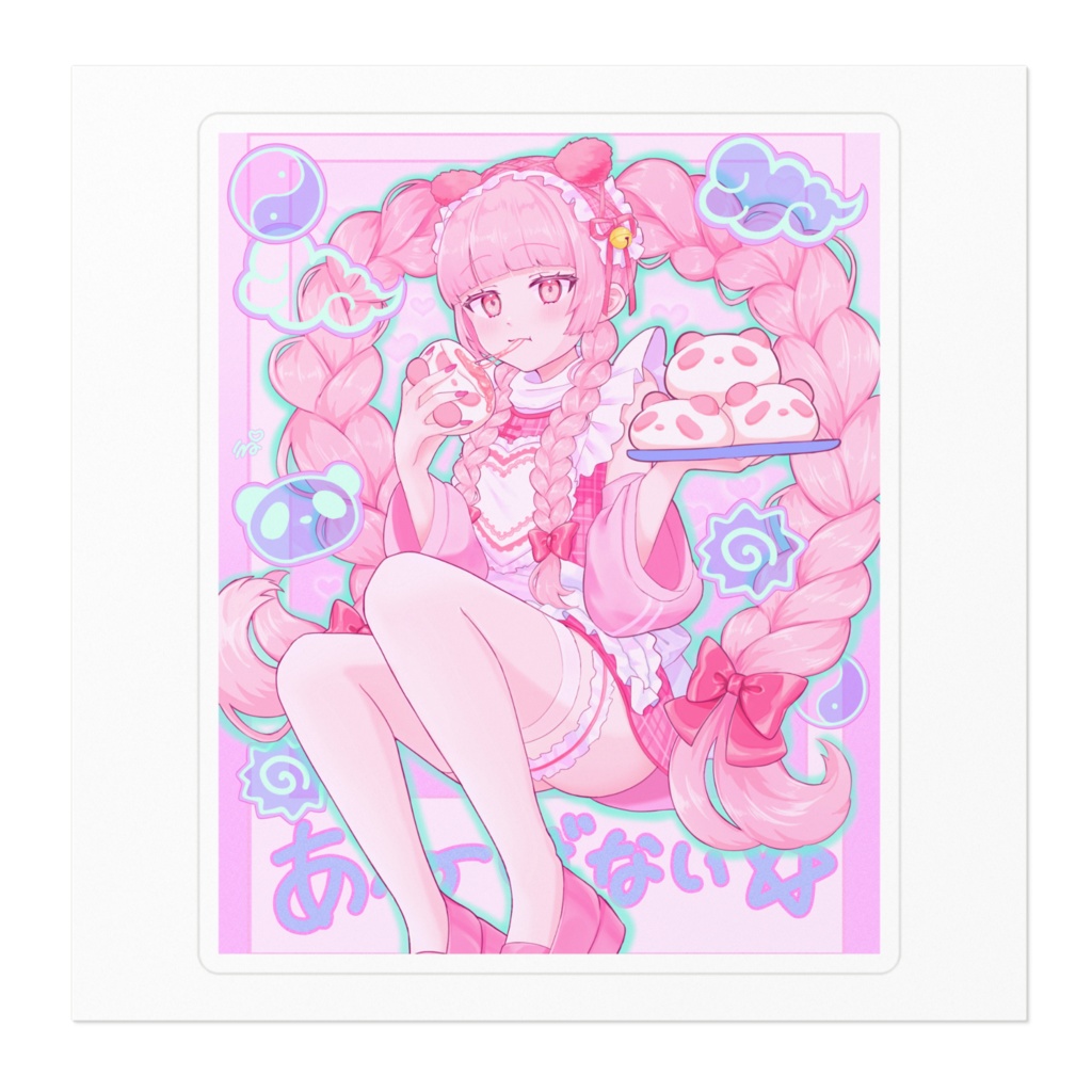 ♡ぴんくぱんだ ステッカー♡