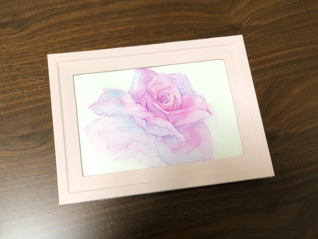 薔薇の水彩原画