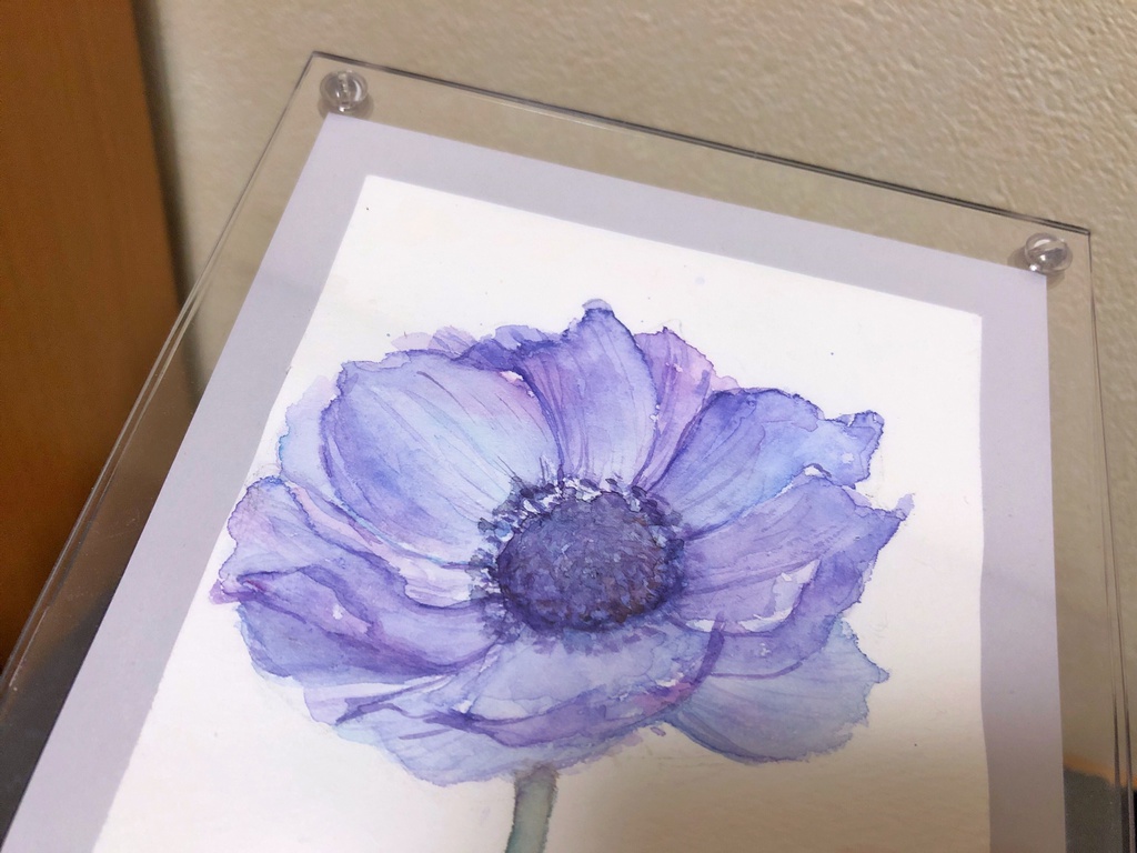 アネモネと薔薇のミニ原画