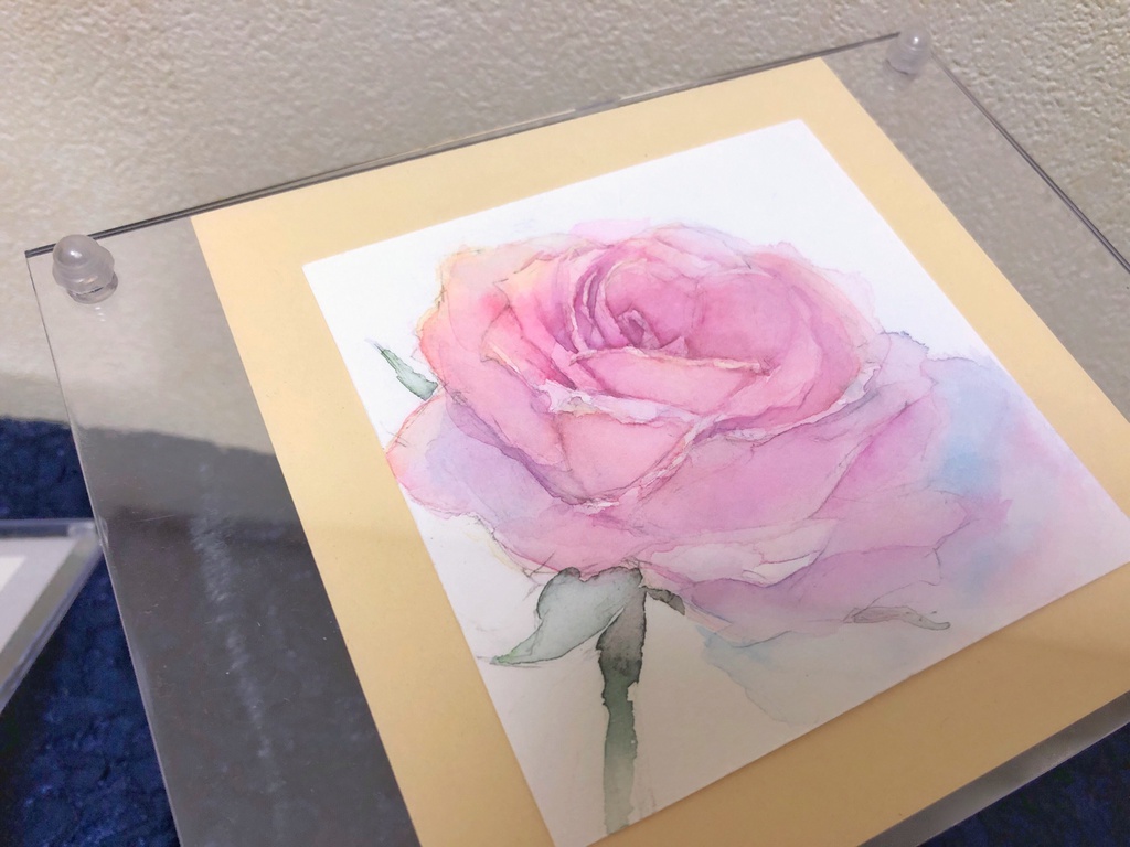 アネモネと薔薇のミニ原画