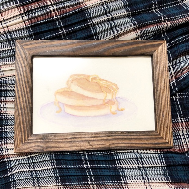 ホットケーキの水彩原画