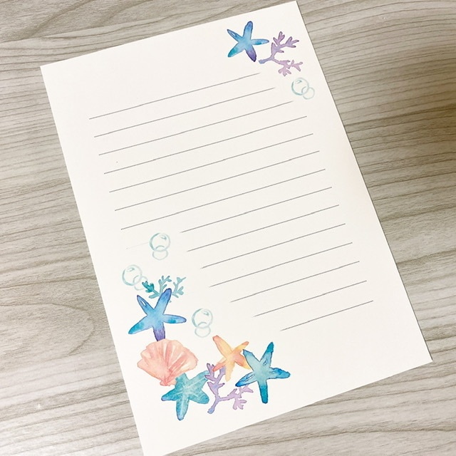 海辺のレターセット