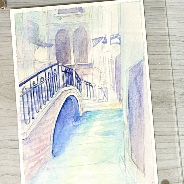 ヴェネツィアの水彩原画