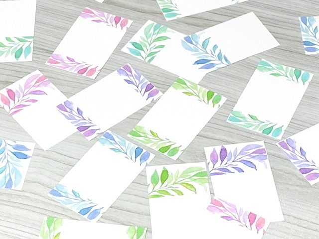 葉っぱのメッセージカード＊20枚入り＊