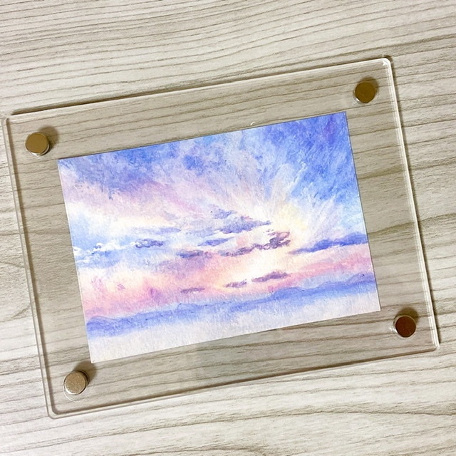 ご成約【原画】もちねこと空飛ぶヒトデ/絵画 アクリル - 日用品/インテリア