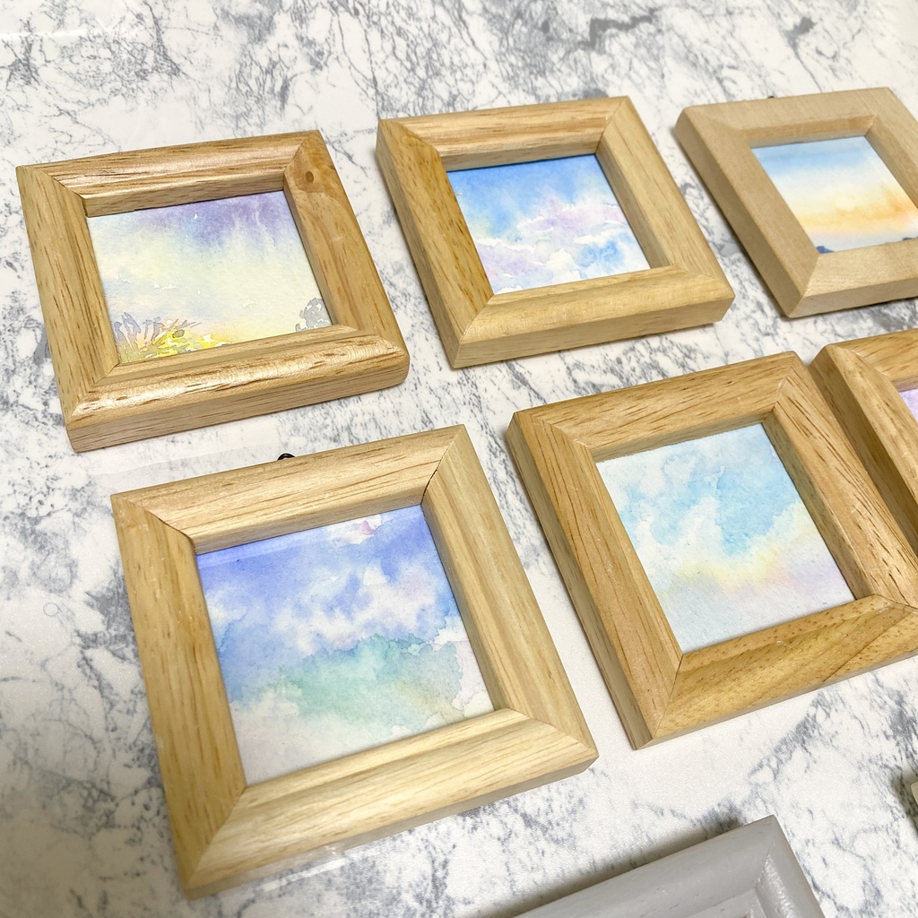 2000円空のミニ原画【額あり】