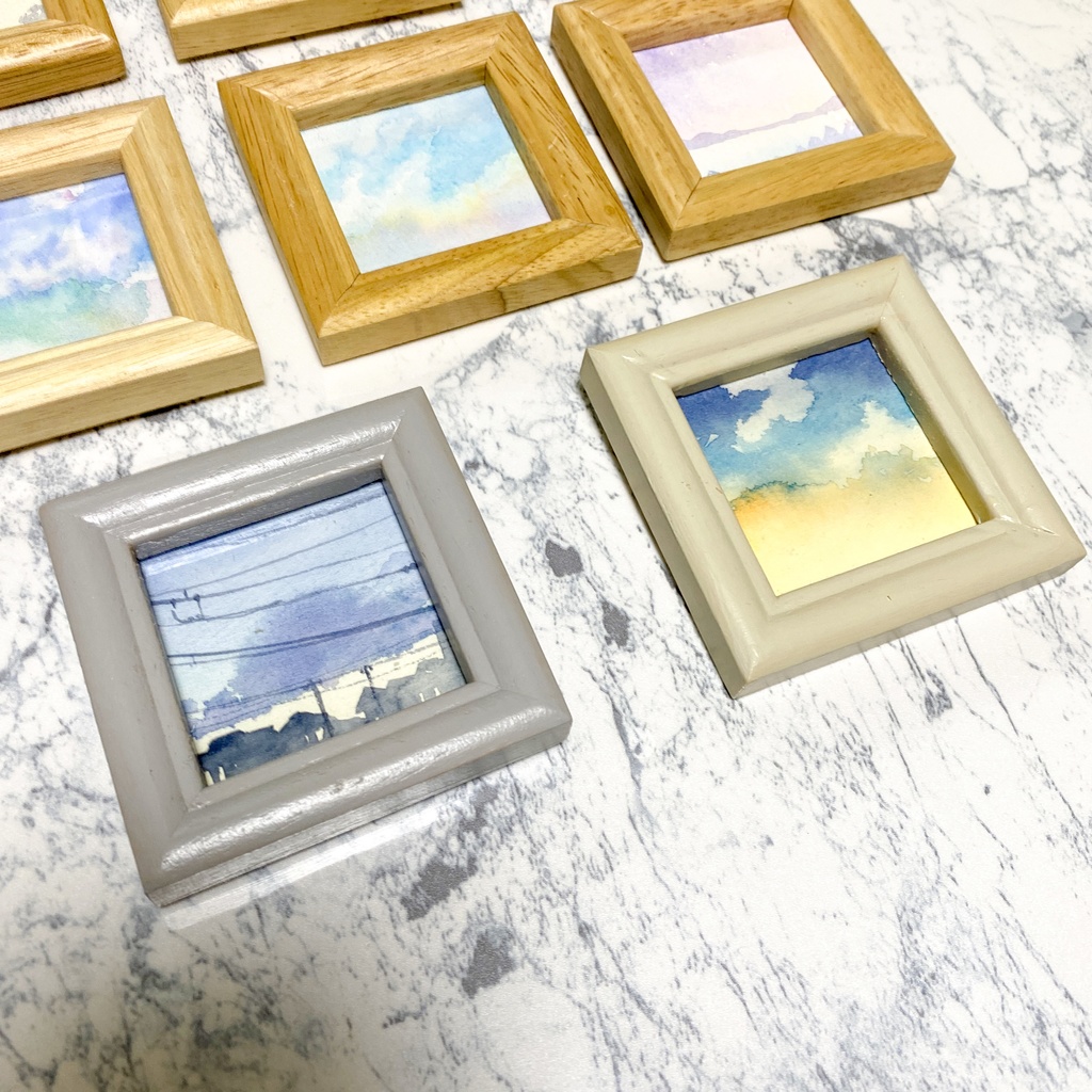 2000円空のミニ原画【額あり】