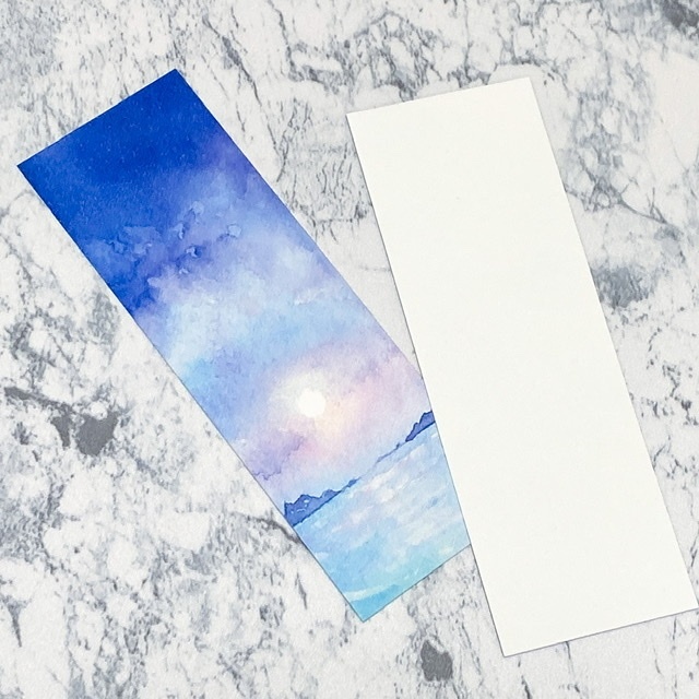 きらめく夜明け空のしおりセット*2枚入り