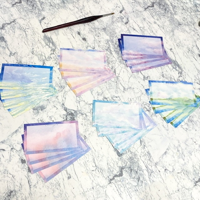 流れる雲のメッセージカード